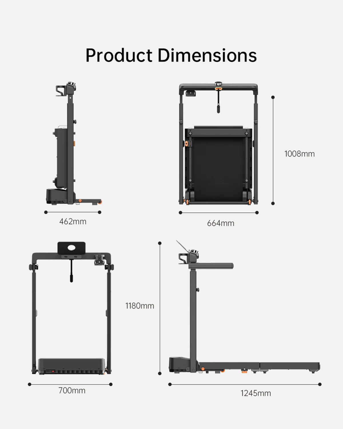 Walking Pad MX8 Plus Mix Vertical Fold Treadmill - Image 5