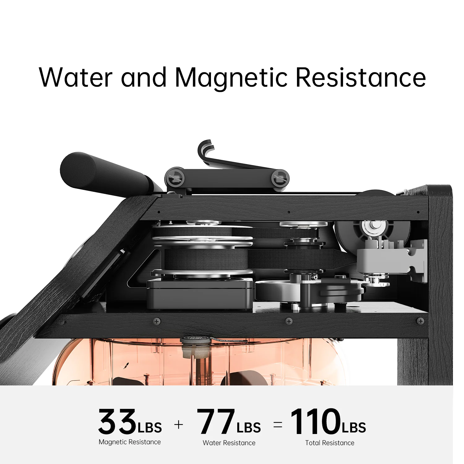 WM10 Foldable Water Rowing Machine - Image 8
