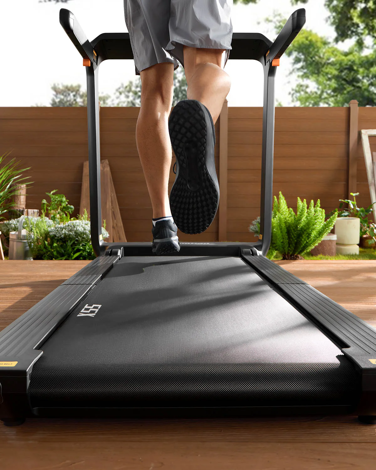 X55 Tri-fold Desk Treadmill for Running (High-end Black) - Image 3