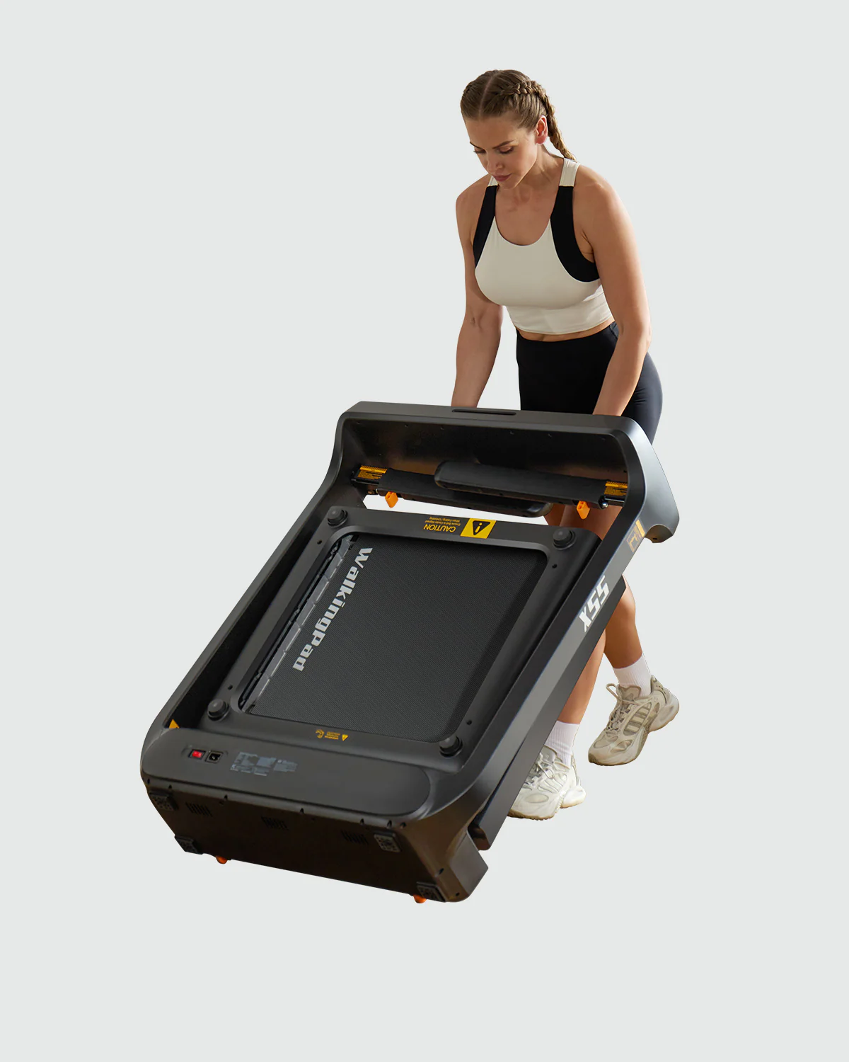 X55 Tri-fold Desk Treadmill for Running (High-end Black) - Image 4